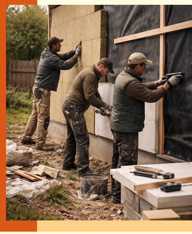 Утепление дачного дома под ключ в Люберцах