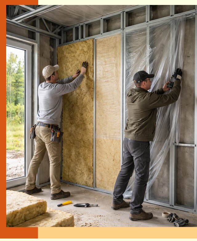 Утепление дома из ЛСТК в Люберцах с гарантией качества и эффективности