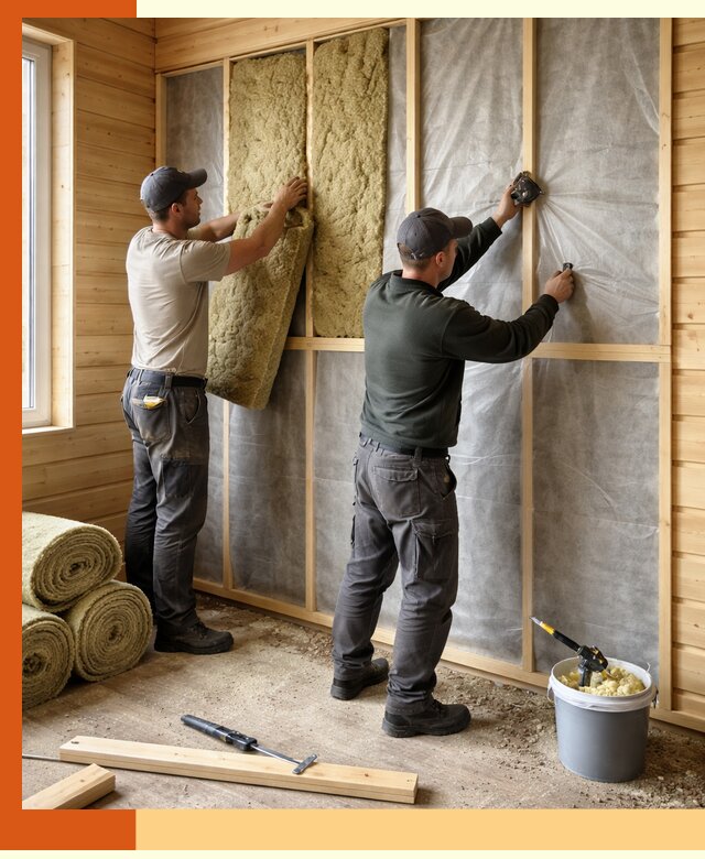 Утепление дома из минибруса в Люберцах: комплексные теплоизоляционные работы