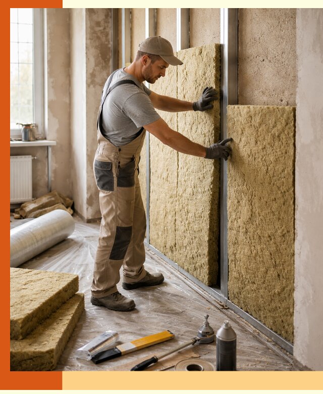 Утепление квартиры в Люберцах — комплексная теплоизоляция стен и полов