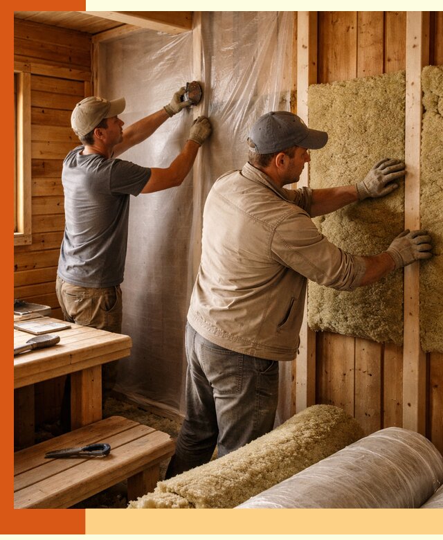 Утепление бани изнутри в Люберцах качественно и недорого