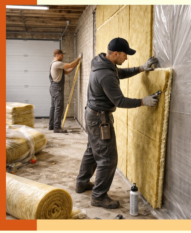 Утепление гаража под ключ в Люберцах — все виды теплоизоляции