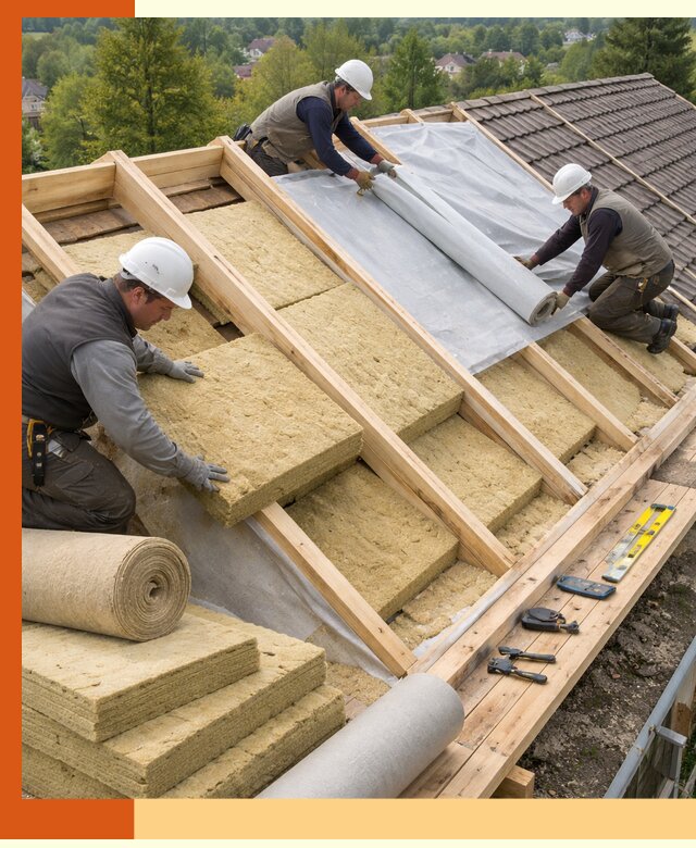 Утепление скатной крыши в Люберцах качественно и надёжно