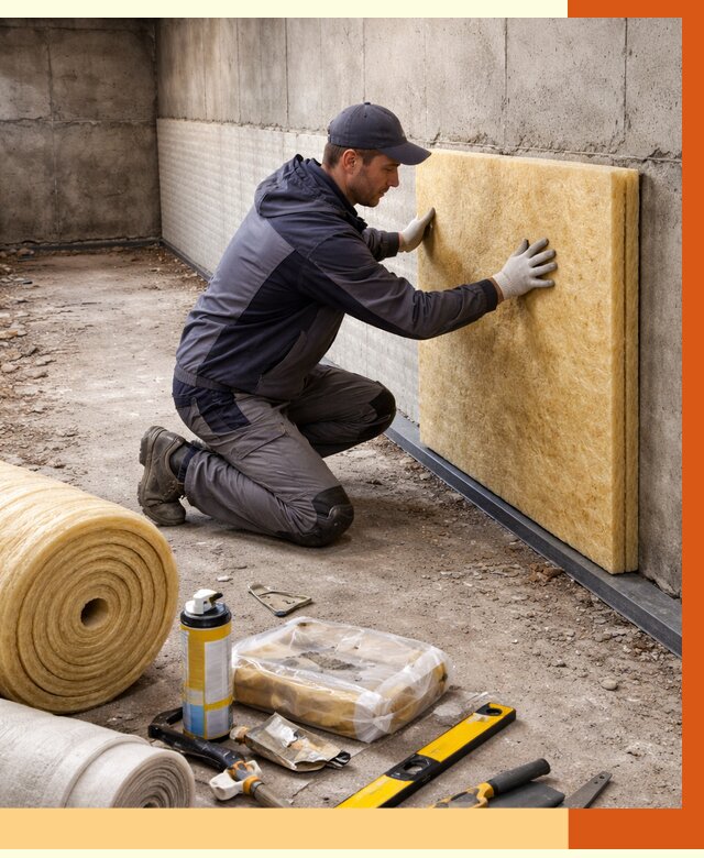 Утепление фундамента изнутри в Люберцах от 4419 руб./м2 — работы под ключ | ТепломастерЛюб