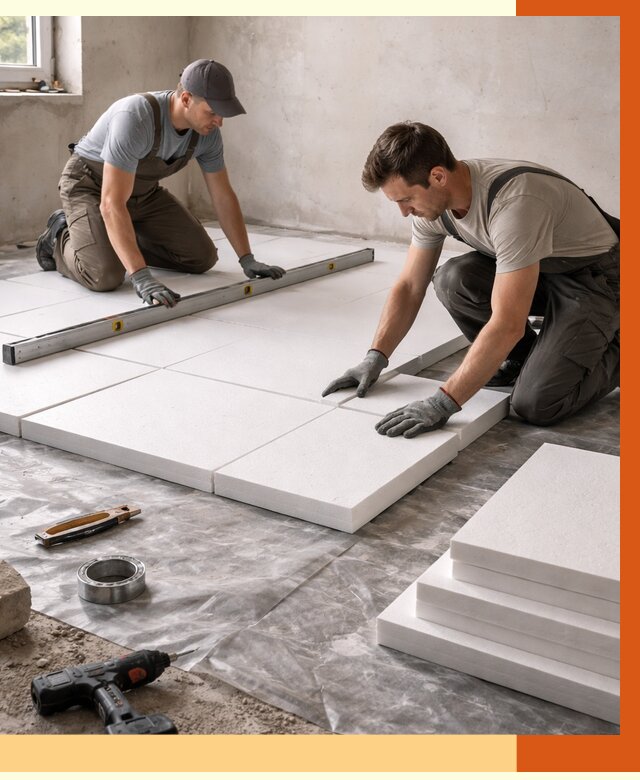 Утепление бетонного пола в Люберцах от 2630 руб/м2 — монтаж и цена | ТепломастерЛюб