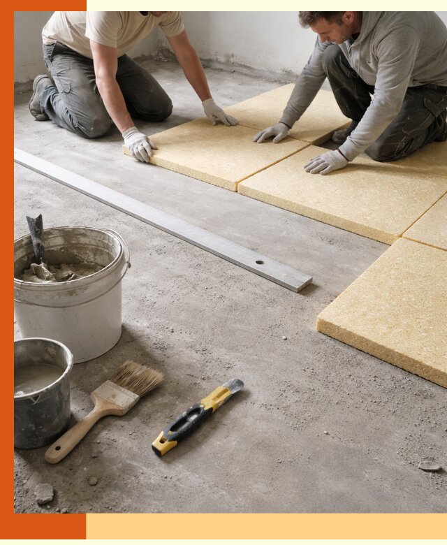 Утепление бетонного пола в Люберцах профессионально и недорого