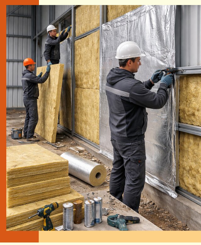 Утепление металлического ангара профессионально в Люберцах