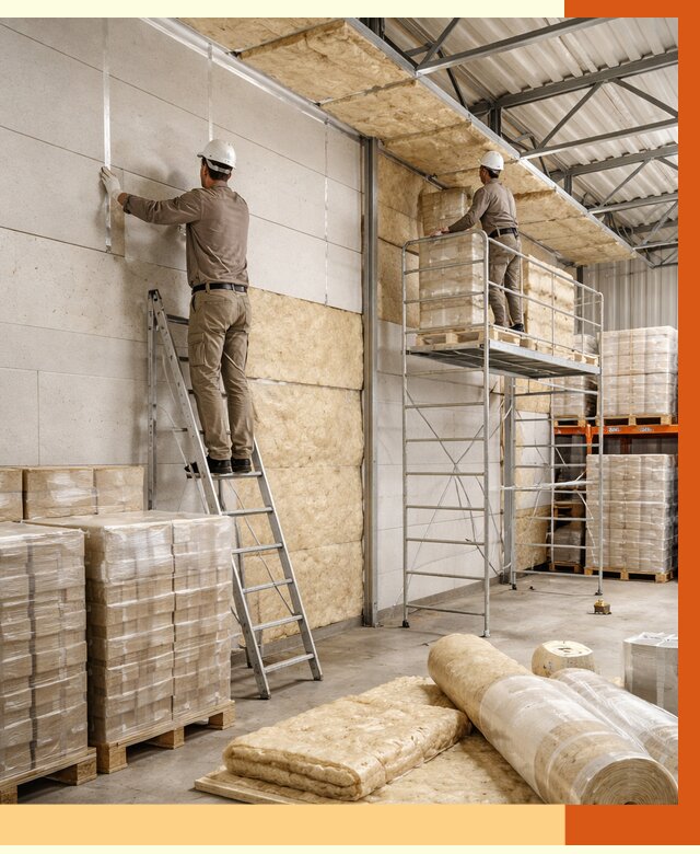 Утепление склада готовой продукции в Люберцах от 2052 руб./м2 — комплексно | ТепломастерЛюб