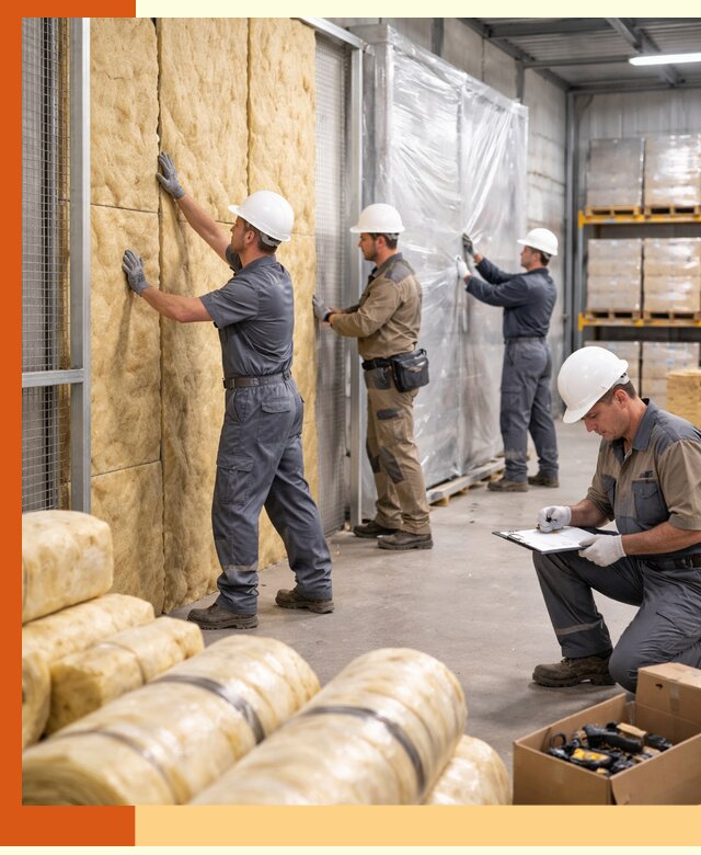 Утепление склада готовой продукции в Люберцах качественно и быстро