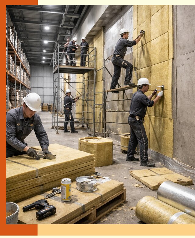 Утепление логистического центра в Люберцах качественно и экономично