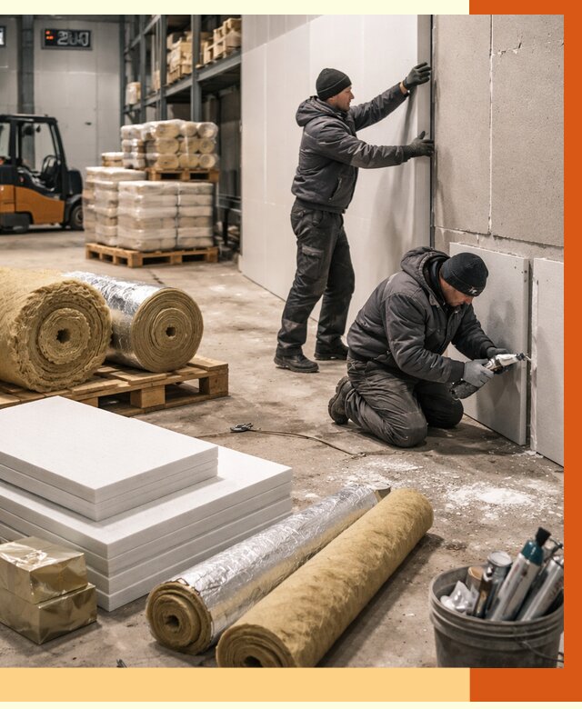 Утепление холодного склада в Люберцах от 8943 руб/м2 — комплексное под ключ | ТепломастерЛюб