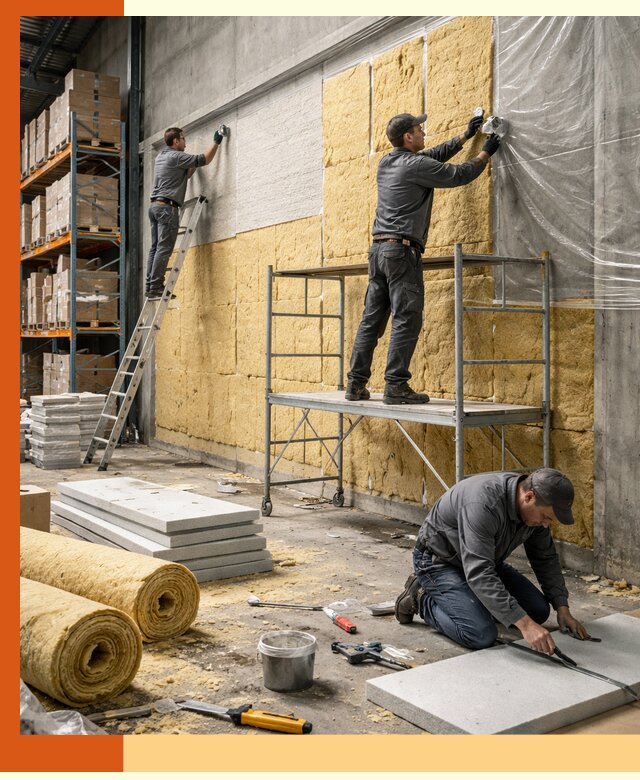 Утепление холодного склада под ключ в Люберцах