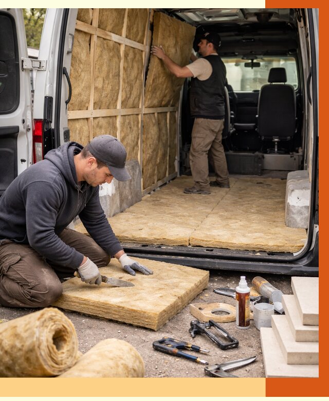 Утепление кемпера в Люберцах под ключ от 12625 руб. — профессионально | ТепломастерЛюб