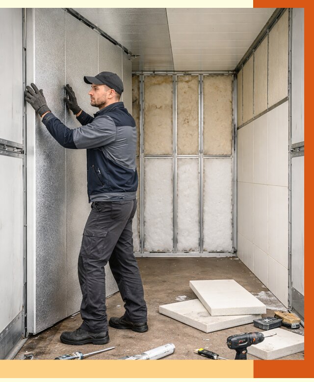 Утепление холодильного кузова в Люберцах от 14203 руб. под ключ | ТепломастерЛюб