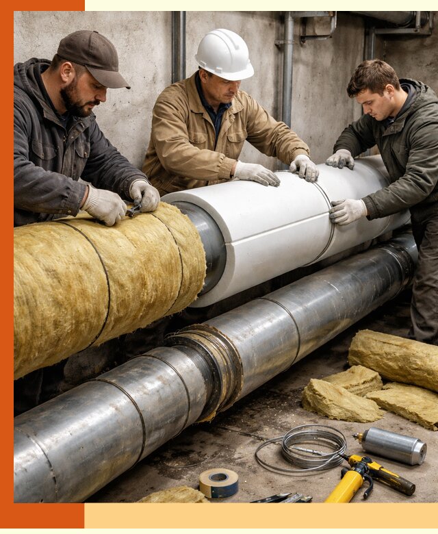 Утепление трубопровода в Люберцах с гарантией энергоэффективности