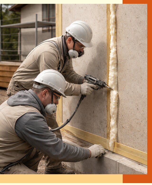 Утепление сип панелей ППУ в Люберцах от 5050 руб. под ключ | ТепломастерЛюб