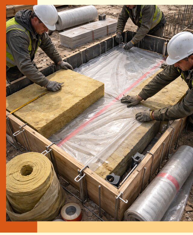 Теплоизоляция опалубки для строительства в Люберцах