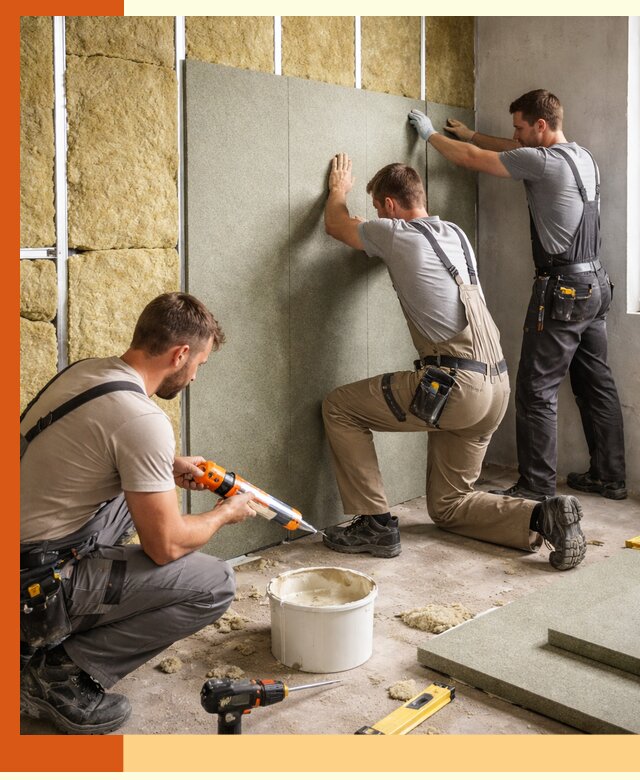 Профессиональная шумоизоляция стен в Люберцах для квартир и домов