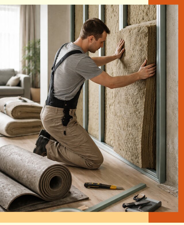 Шумоизоляция перегородок в Люберцах от 1736 руб. за м2 — ТепломастерЛюб