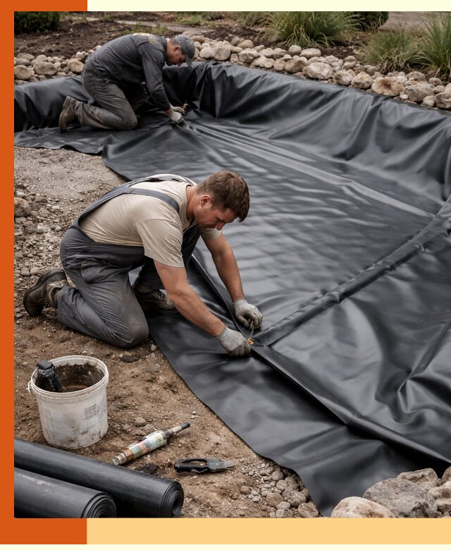 Гидроизоляция пруда в Люберцах: надежная защита и герметизация