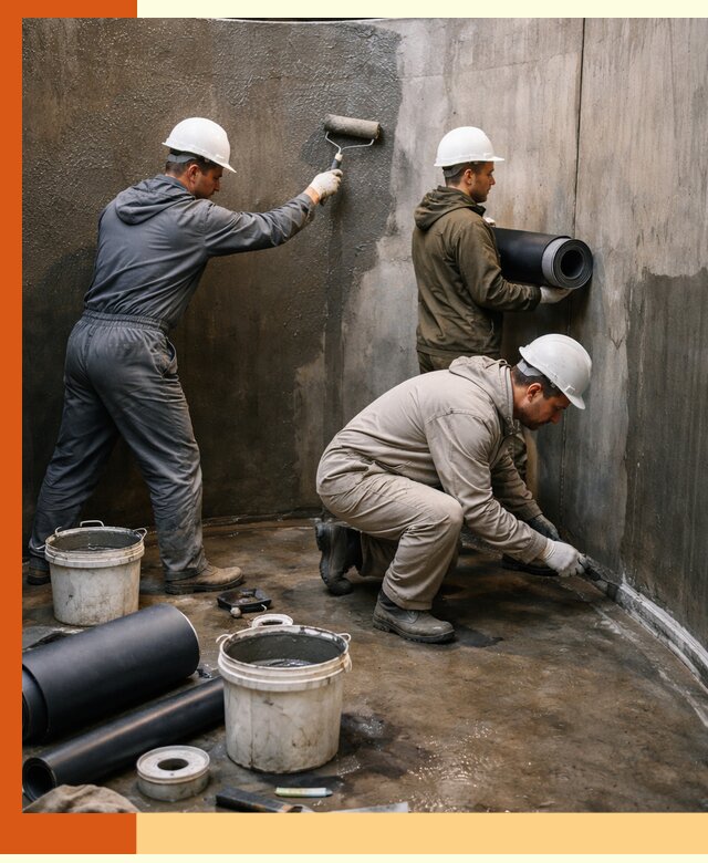 Гидроизоляция резервуара профессионально в Люберцах