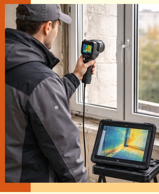 Тепловизионное обследование дома в Люберцах для выявления утечек тепла